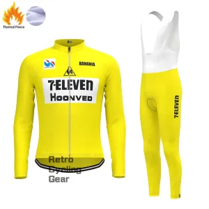 7-Eleven Hoonved Retro Fleece Long Sleeve Cycling Kit - Performance Cycling Gear for Ultimate Comfort