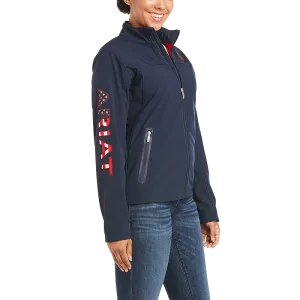 Ariat Women's New Team Navy USA Softshell Jacket