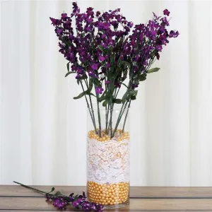 Baby Breath Bush Artificial Silk Flowers - Purple