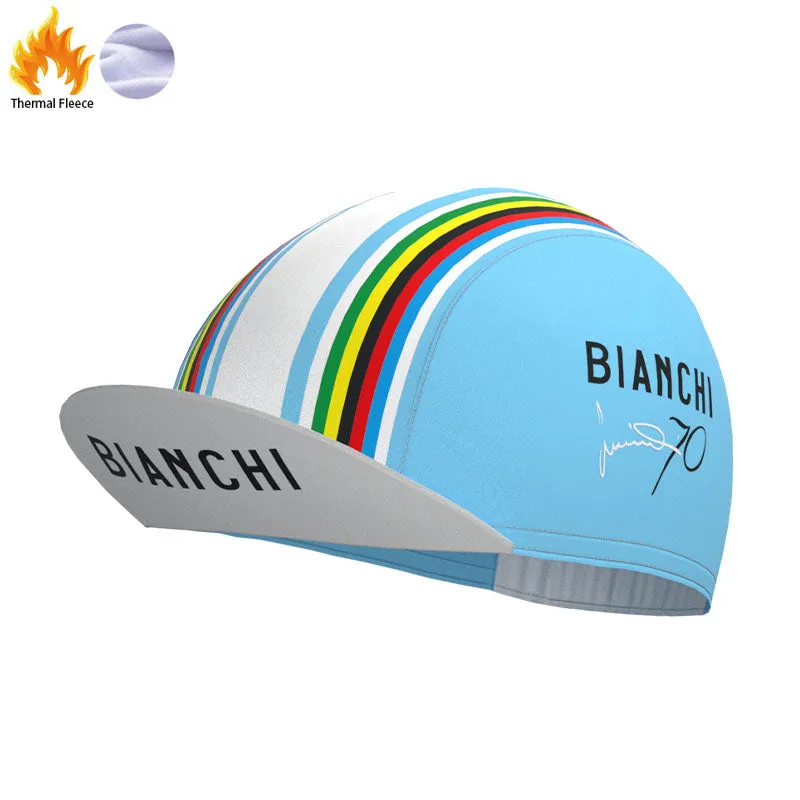 Bianchi Water Blue Retro Cycling Cap