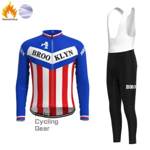 Brooklyn Blue Fleece Retro Cycling Kits