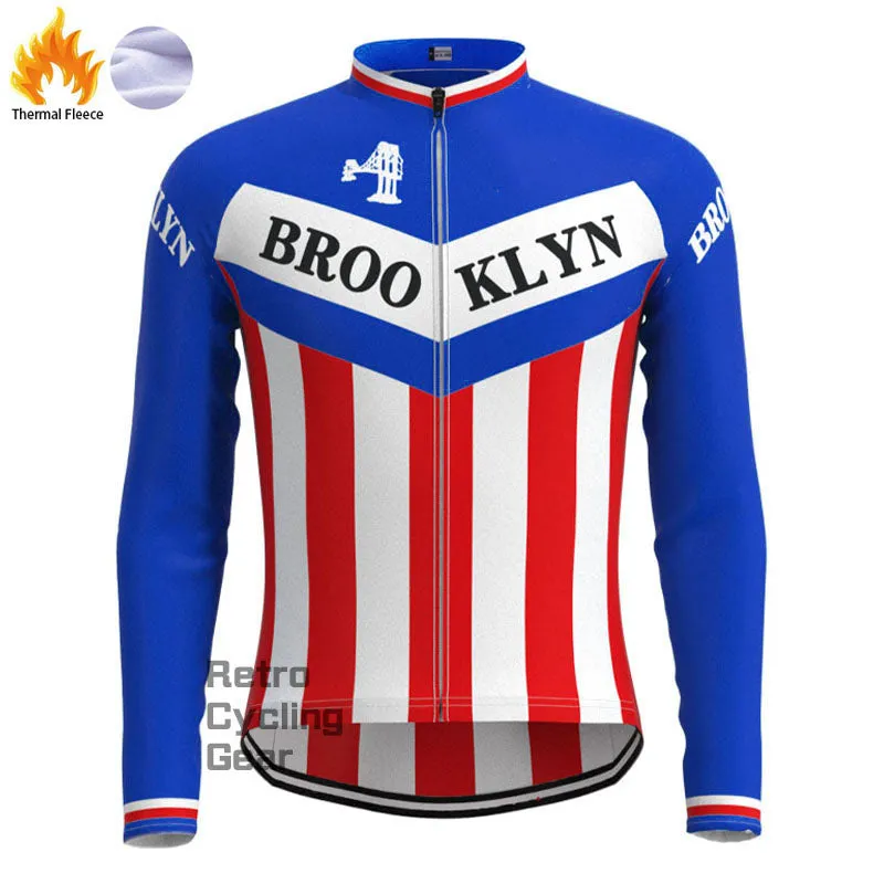 Brooklyn Blue Fleece Retro Cycling Kits