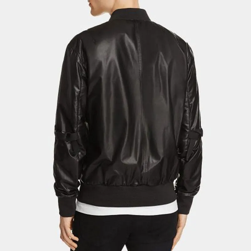 Buy Best Men Style Lamb Bomber Leather Jacket For Sale