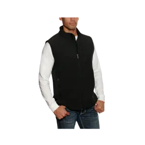 Cinch Men's Bonded Logo and Concealed Carry Pocket Black Vest