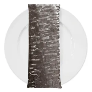 Crush Shimmer (Galaxy) Table Napkin in Charcoal 7