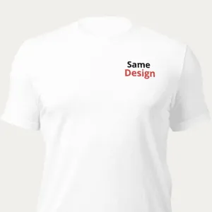 Custom Premium Embroidered T-Shirt with Same Design