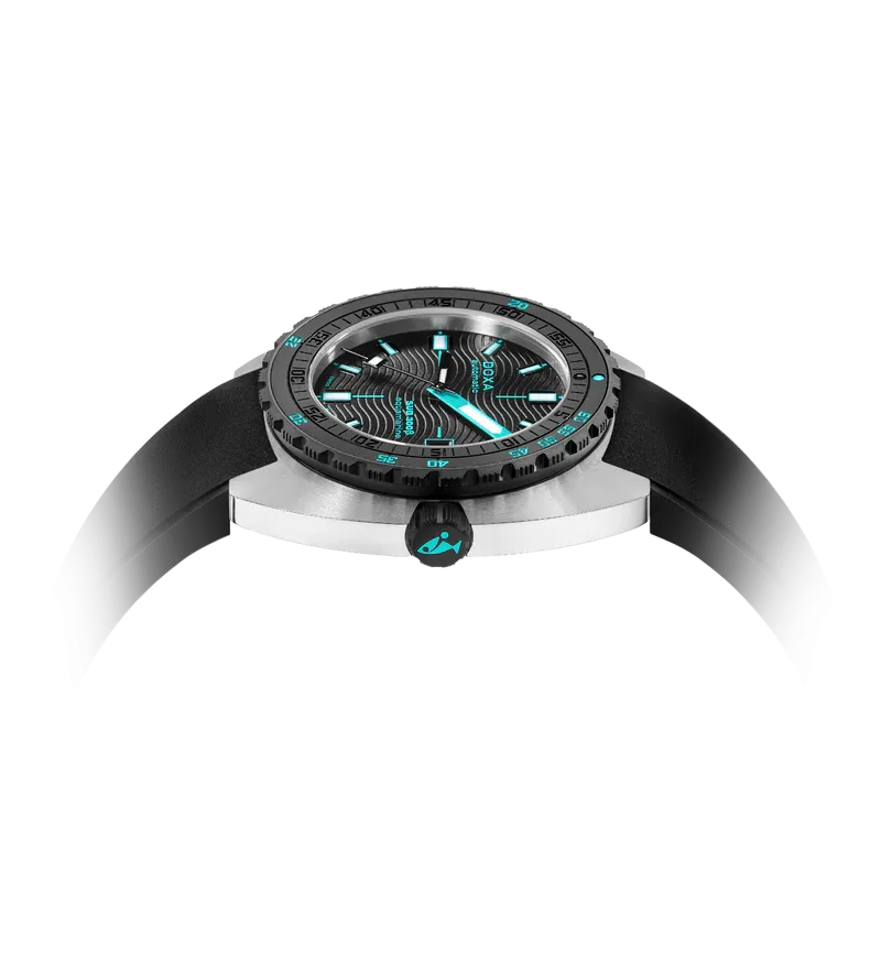 DOXA Sub 300 Beta Aquamarine Rubber Black - 830.10.241.10