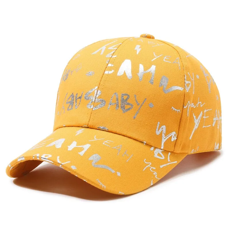 Fashion Women Men Print Graffiti Baseball Caps Female Male Sport Butterfly Smiling Face Letter Visors Cap Sun Hat For Women Men