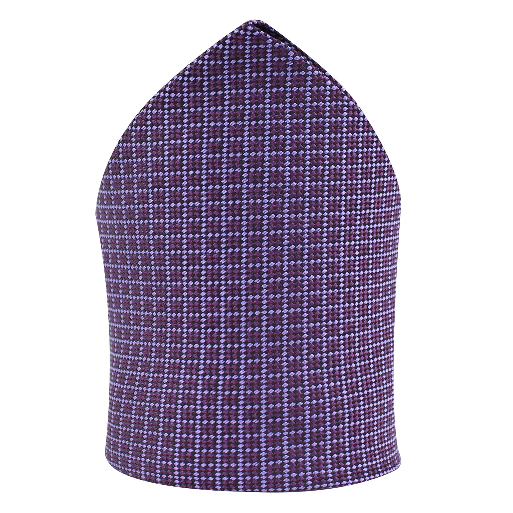 Kovove The Essentials Checkered Purple Pocket Square For Men