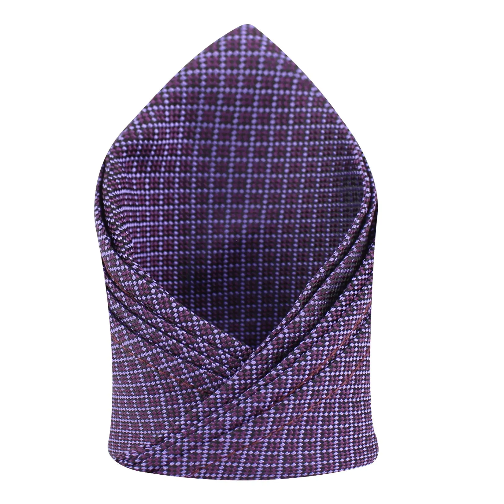 Kovove The Essentials Checkered Purple Pocket Square For Men