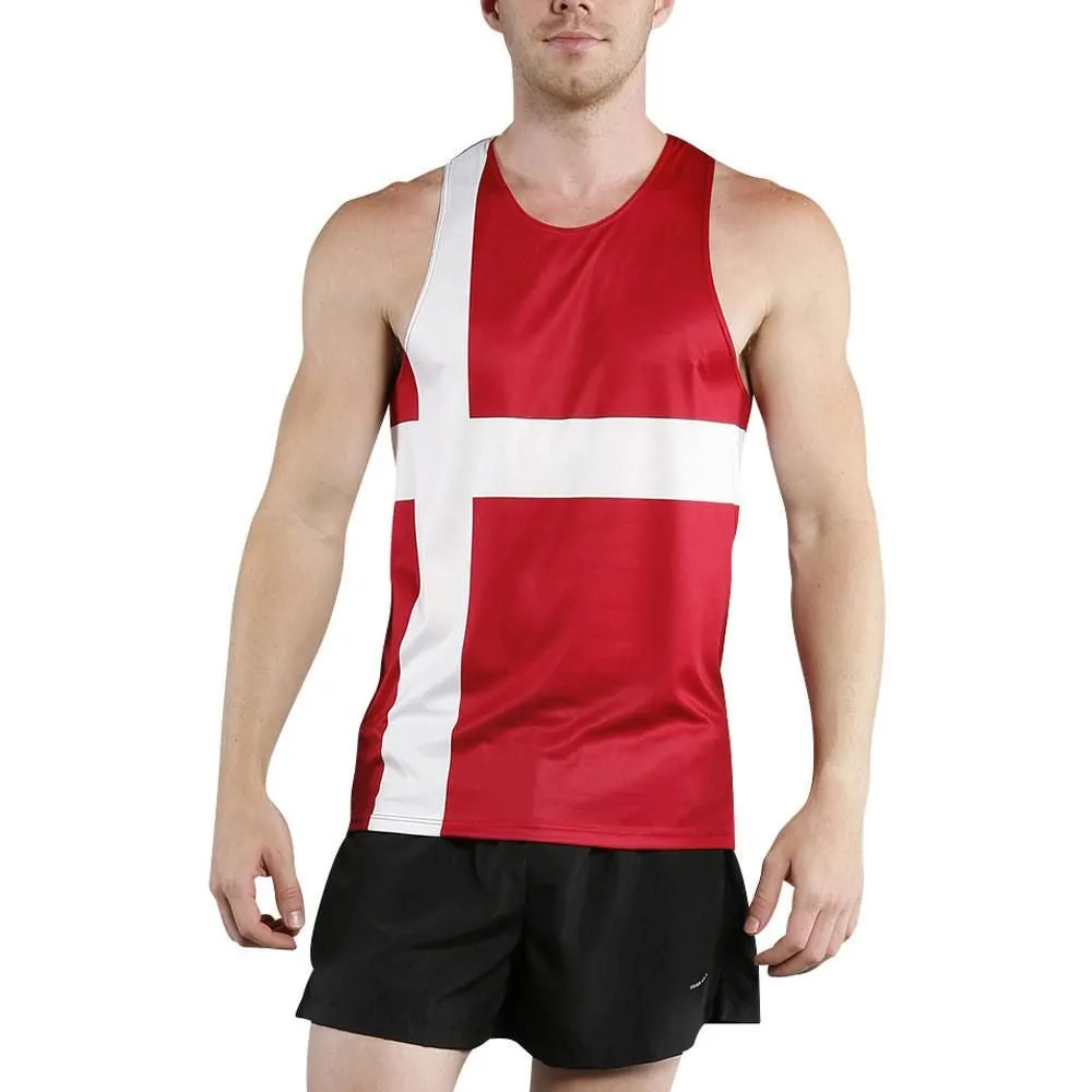 Men's Competitor Lite Printed Singlet [D-F] - Denmark