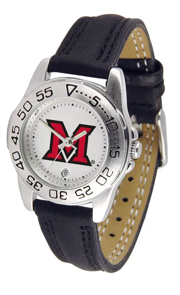 Miami Ohio Sport Leather Ladies Watch