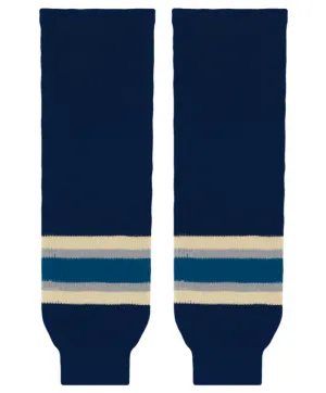 Modelline 2009-2016 Columbus Blue Jackets Third Navy Knit Ice Hockey Socks