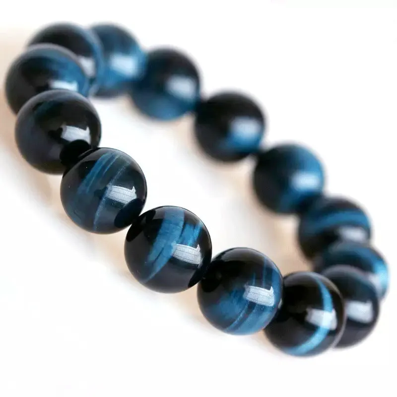 Natural high quality blue tiger eye stone bracelet jewelry