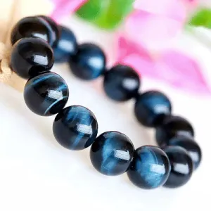 Natural high quality blue tiger eye stone bracelet jewelry