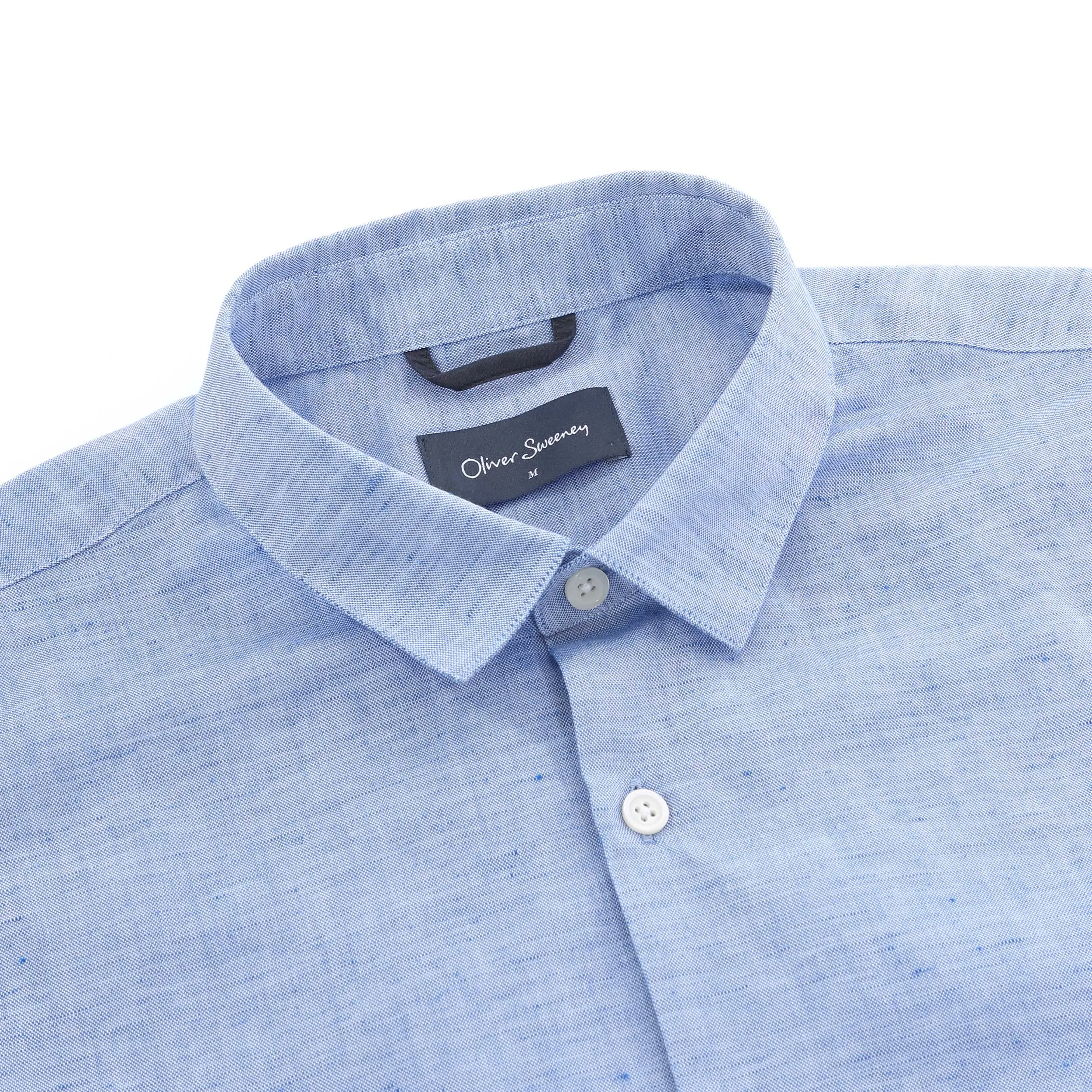 Oliver Sweeney Eakring SS Shirt in Sky Blue