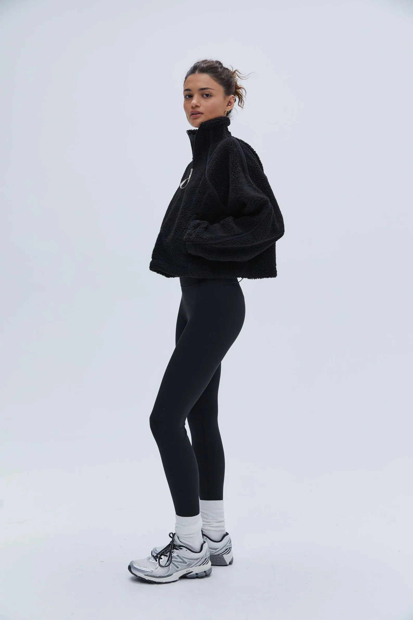 Quarter Zip Fleece - Black