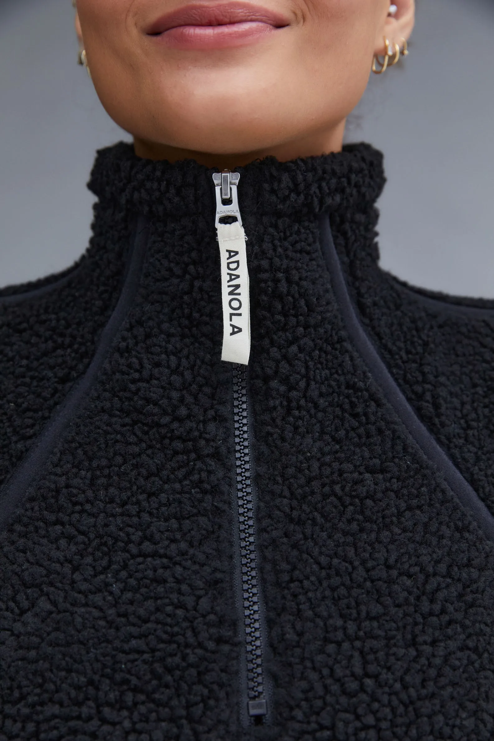 Quarter Zip Fleece - Black