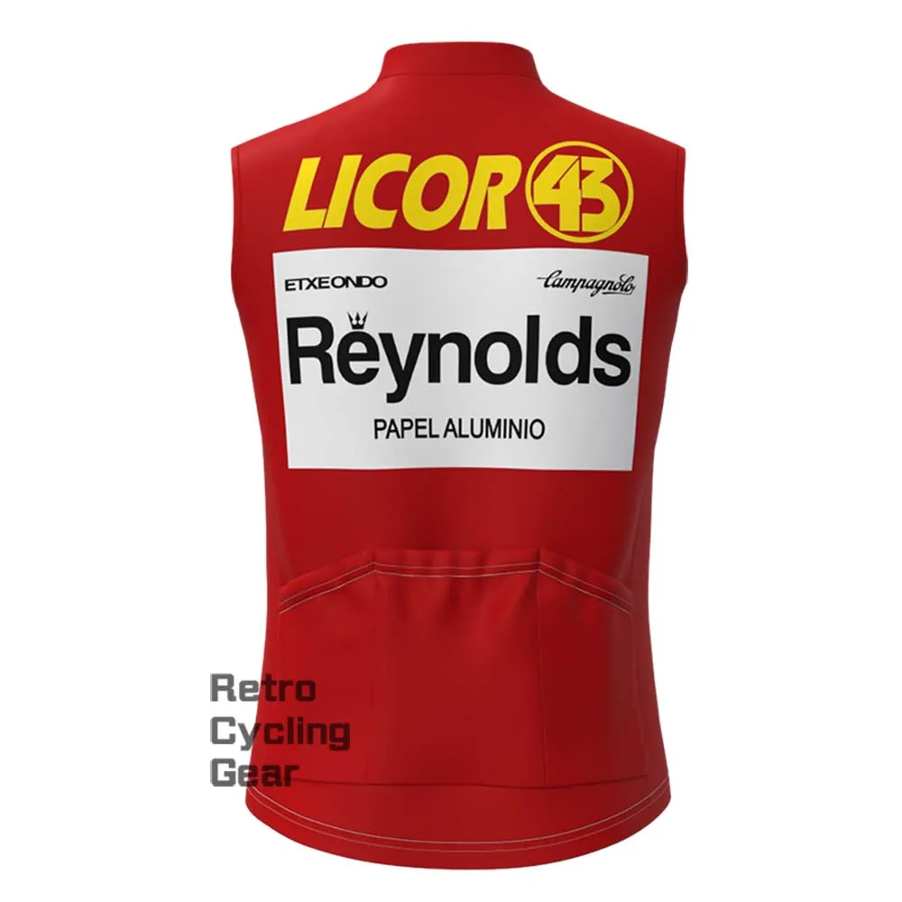 Red Reynolds Retro Cycling Vest