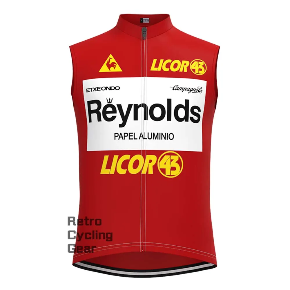 Red Reynolds Retro Cycling Vest