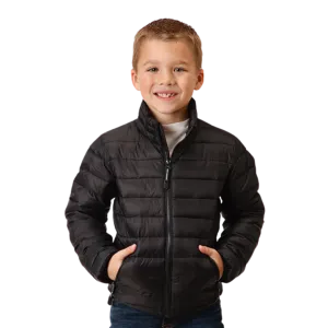 Roper Kid's Nylon Parachute Black Jacket