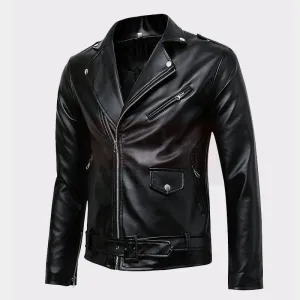 Shop Best Rfx Premium Men's Classic Police Leather Bomber Jacket