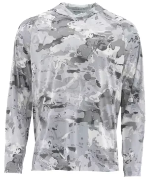 Simms Men's Solarflex Hoody - Print / Cloud Camo Grey