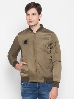 Spykar Green Polyester Men Jacket