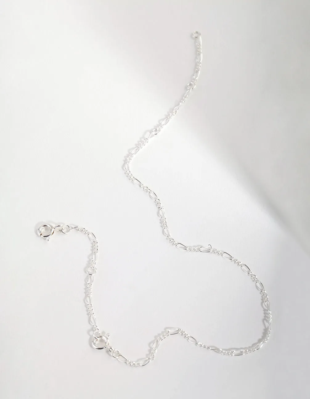 Sterling Silver Wide Chain Bracelet Anklet