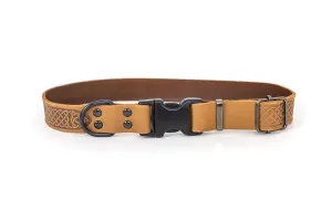 Tan Celtic Sport Quick-Release Leather Collar