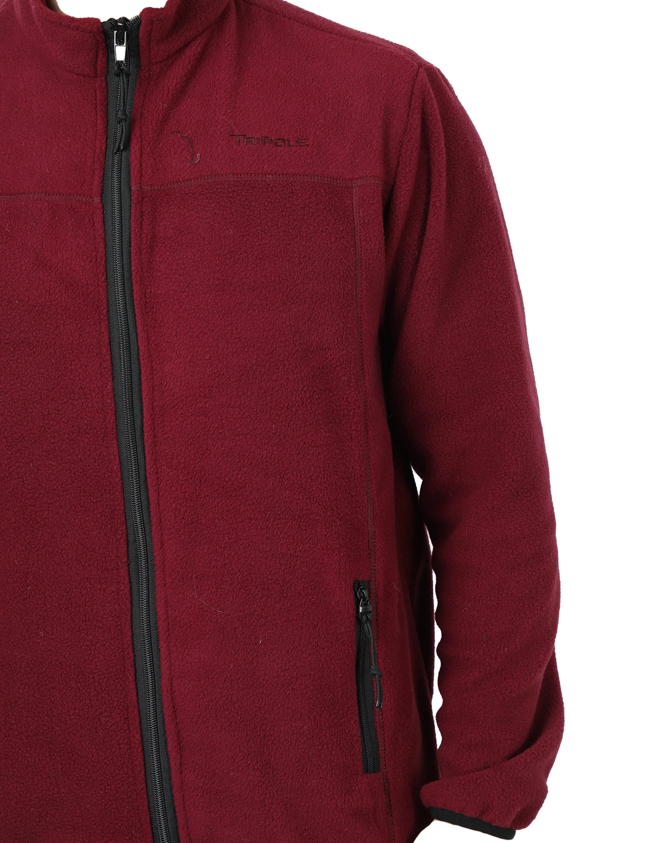 Tripole Anti-Pilling Fleece Winter Jacket and Windcheater | Wine