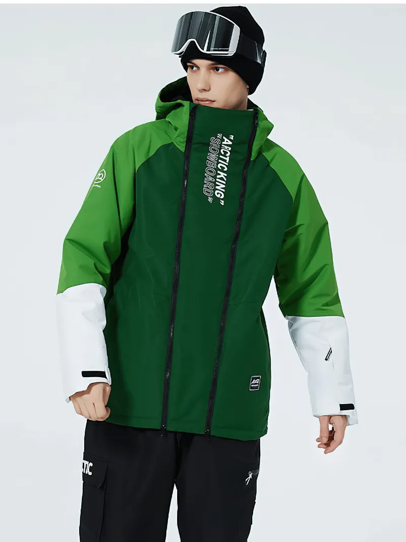 Warm Waterproof Snowboarding Jacket with Double Zipper - SF0943