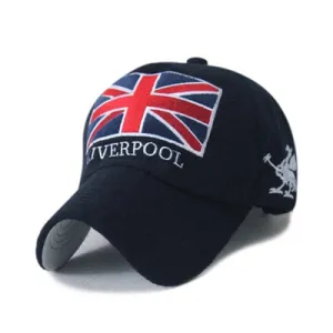 Winter Baseball Cap Men Liverpool Warm Felt Bone Snapback Hat Women Gorras Snap Backs With England Flag for Autumn