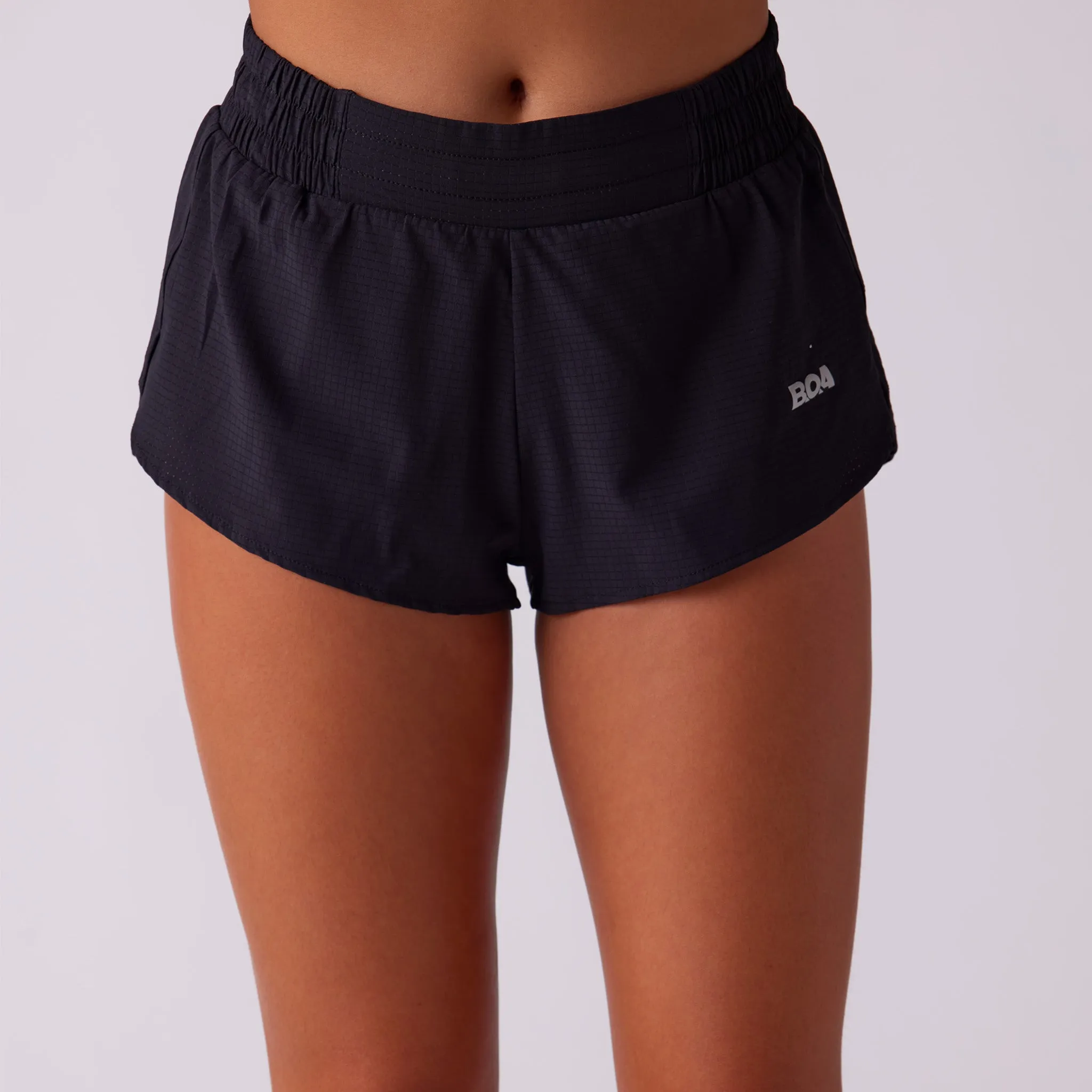 Women's Sprint 1.5" Lined Half Split Short - Black